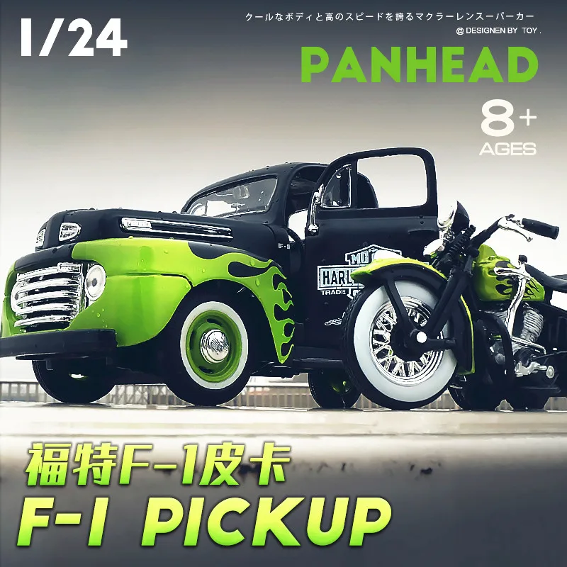 Модель автомобиля Maisto 1:24 1948 Ford F 1 pickup HARLEY DAVIDSON Roadster модифицированная модель из