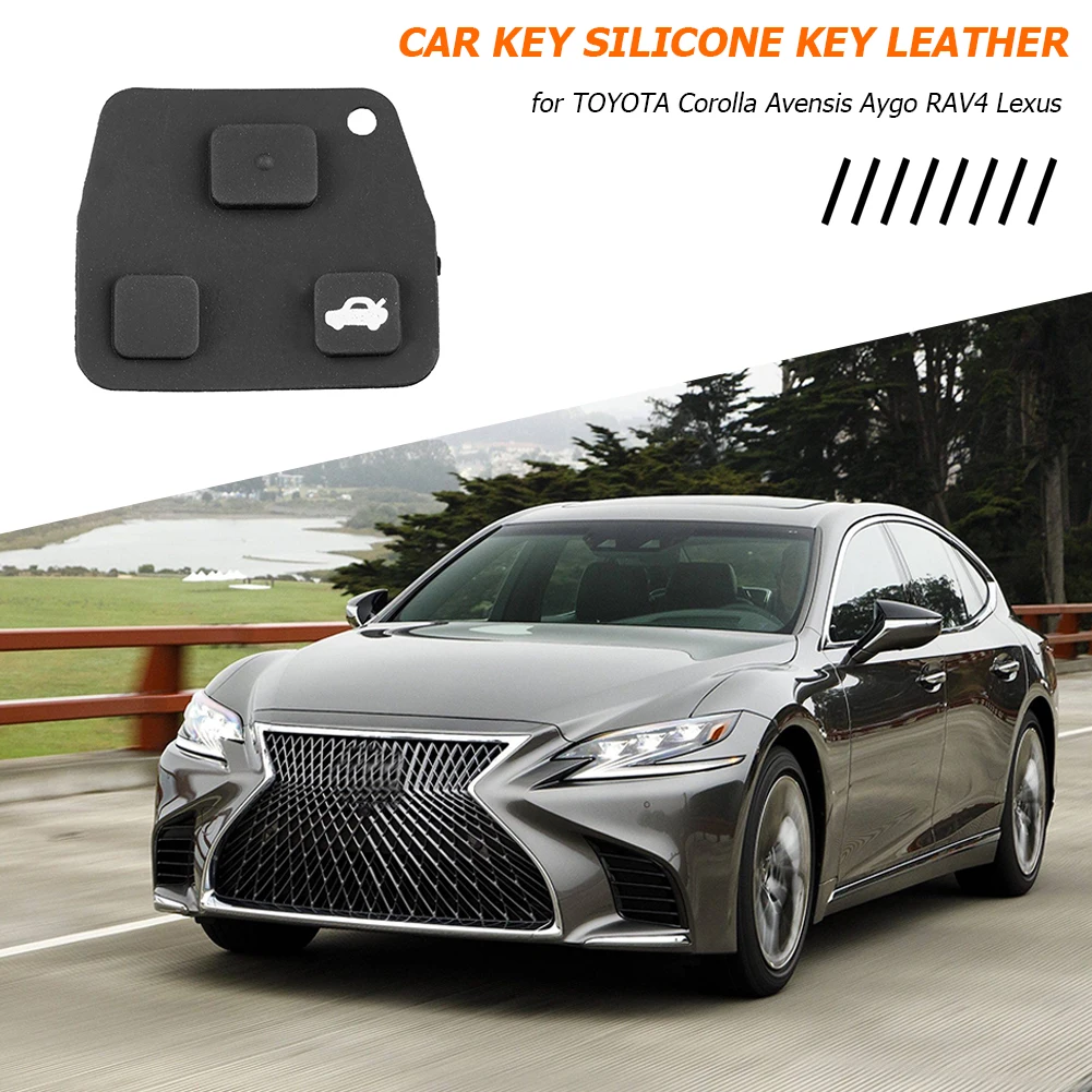 3 кнопки резиновый коврик отличное мастерство хорошо прочный для TOYOTA Corolla Avensis Aygo