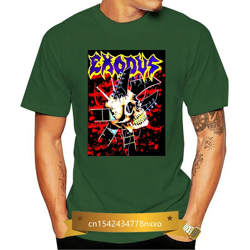 

Exodus Poster V2 T Shirt Black Trash Metal All Sizes S 5Xl