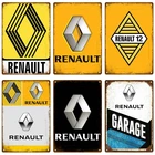 Металлическая табличка Renault, металлический плакат, Оловянная табличка, настенные плакаты, винтажный Ретро эстетический декор комнаты, настенное украшение