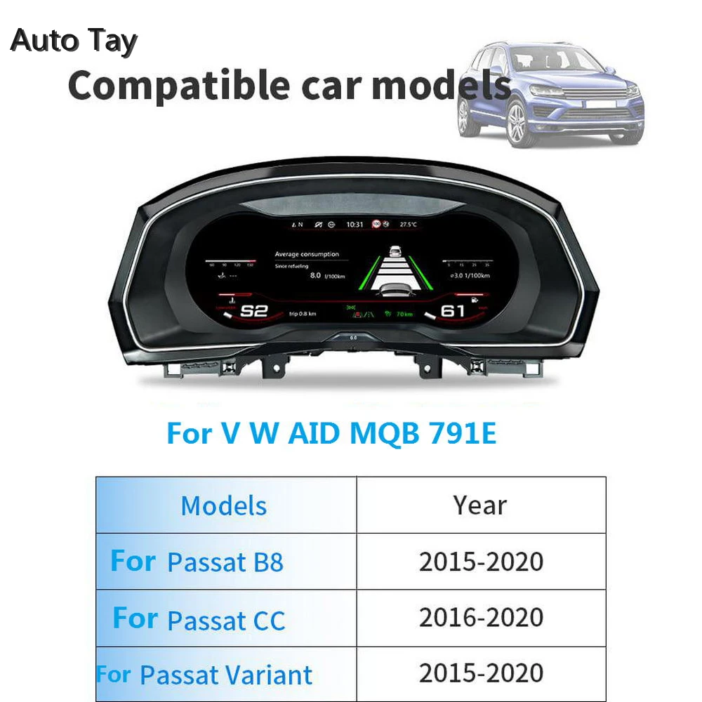 

Цифровой спидометр для приборной панели с ЖК-дисплеем для VW CC Golf 7 GTI MK7 Passat B8 вариант Teramont