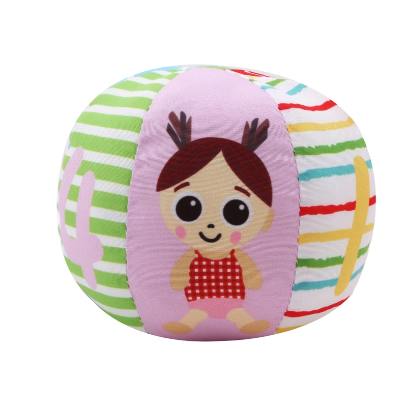 

Baby Round Ball Plush Rattles Lovely Newborn Hands Catch Plush Bell Ball Toys Educational Gift For Kids