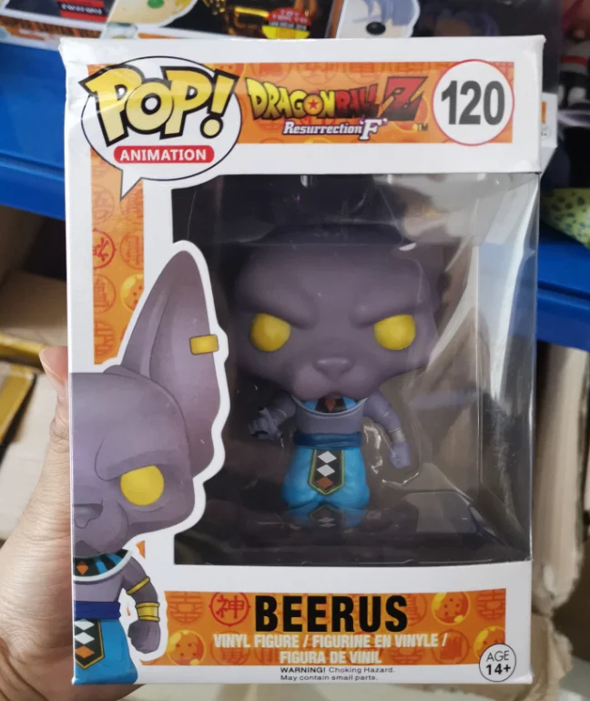 Funko Pop Dragon Ball Z 120 Beerus специальная цветная версия виниловые фигурки Коллекция Модель игрушки