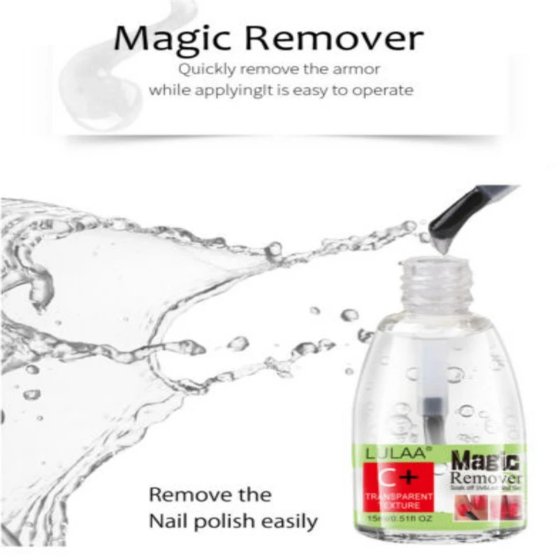 15 мл магический всплеск для удаления лака ногтей УФ и светодиодный гель