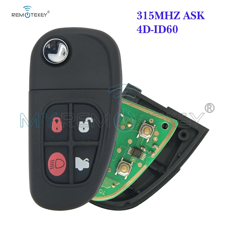 Дистанционный ключ Remtekey 315 МГц FO21 4 кнопки 1X43 15K601 AE FCC nhvb1u241 для Jaguar XJ XK S X