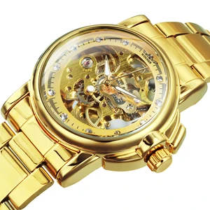 Часы-скелетоны женские, под розовое золото, повседневные, спортивные, 2020