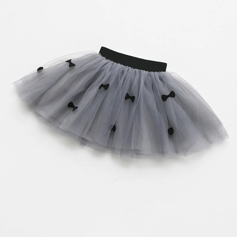Юбка для девочек в Корейском стиле сетчатая юбка с бантом детская бальная 80-2021 см