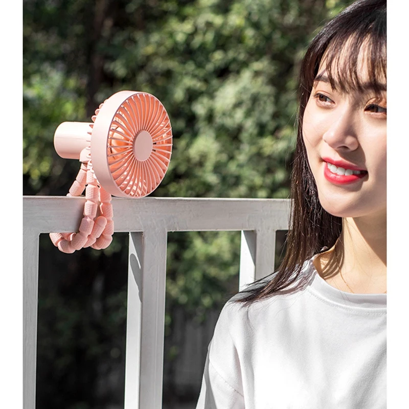 

Desktop Bent Tripod Mini Fan Dormitory Student Handheld USB Fan Office Home Portable Fan for Home Office