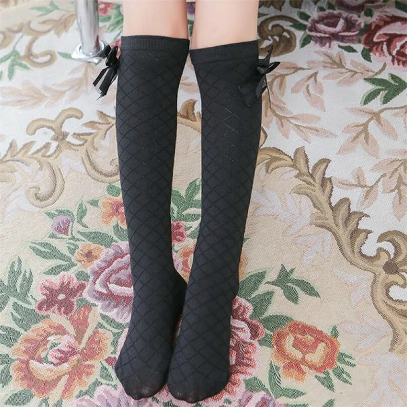 Детские черные хлопковые носки для маленьких девочек Calcetines/Леггинсы с оборками и