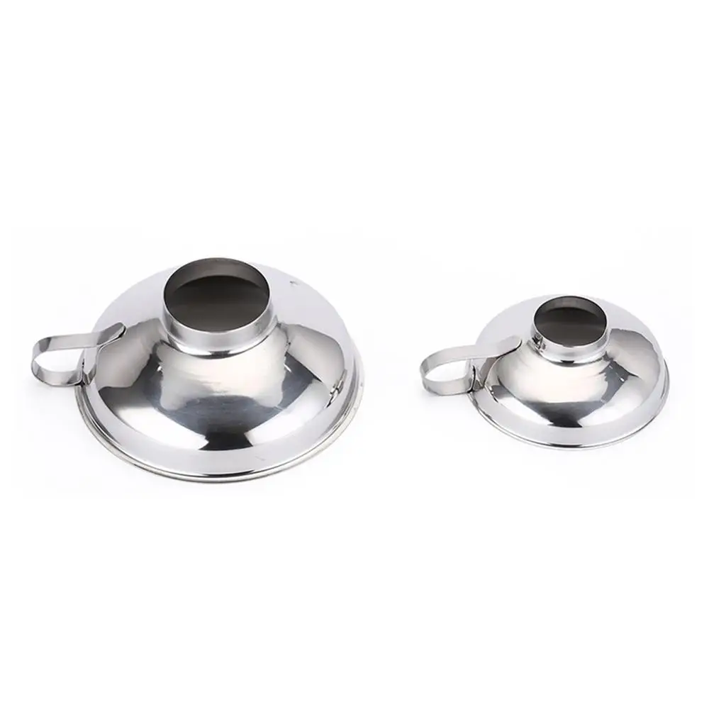 Нержавеющая сталь Воронка широкая рот фильтр-воронка утечки масла большого