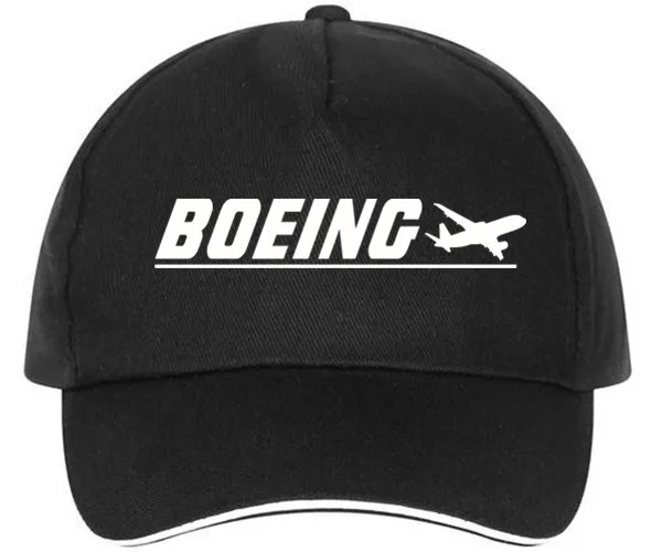 XQXON-, новинка, Повседневная модная бейсбольная кепка с принтом Boeing для мужчин и женщин, бейсболки унисекс, HH02 - Цвет: black