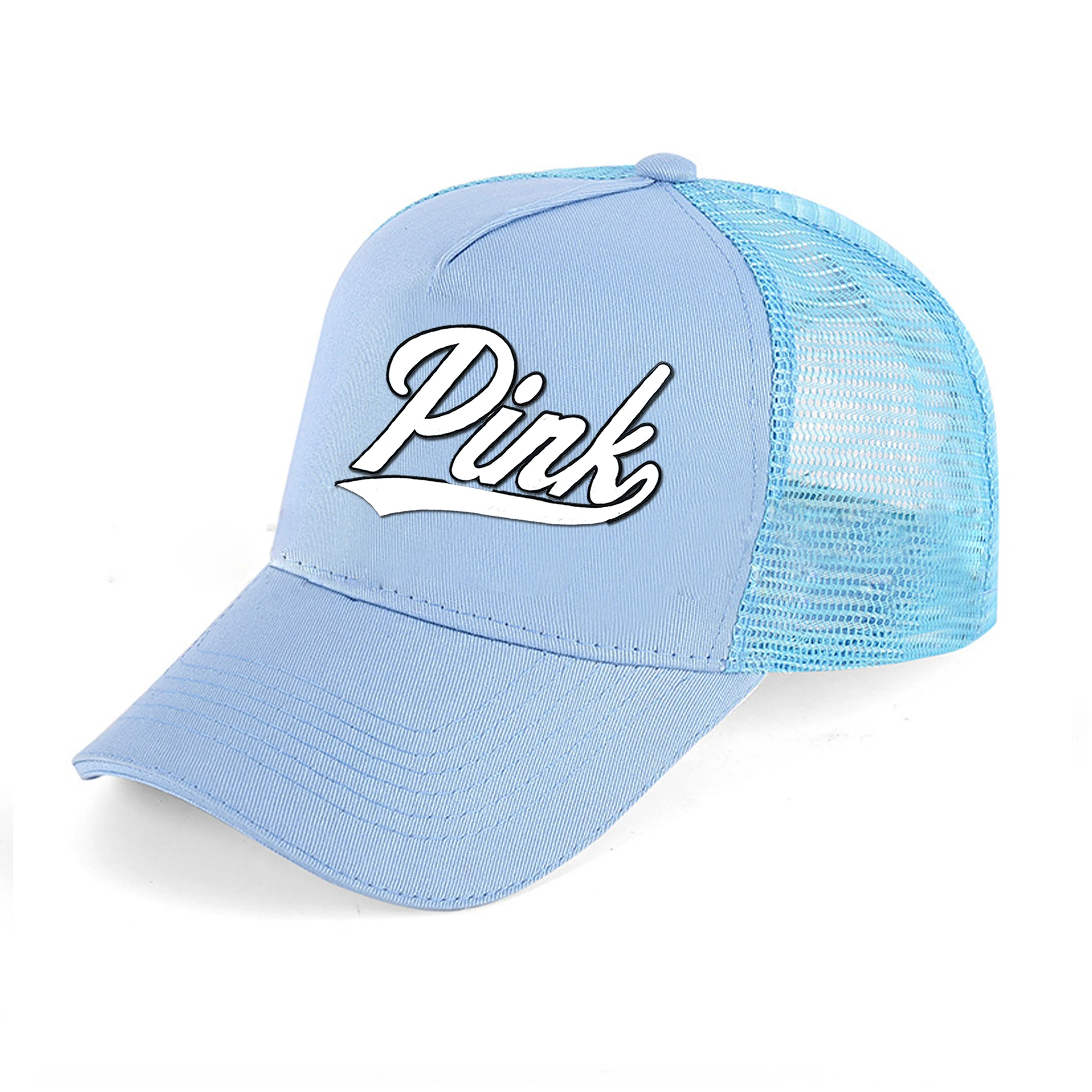 Unisex Fashion PINK Baseball Cap Women Snapback Hat Adjustable Black Pink White Cap Outdoor Climbing Cap