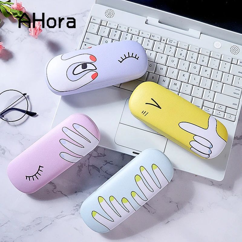 Ahora милый Чехол для очков с рисунком из мультфильмов дизайнерский защитный чехол