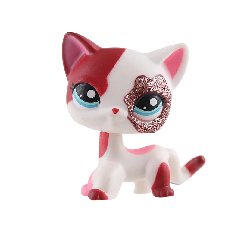 Настоящие lps маленькие игрушки для домашних животных hasber собака короткая