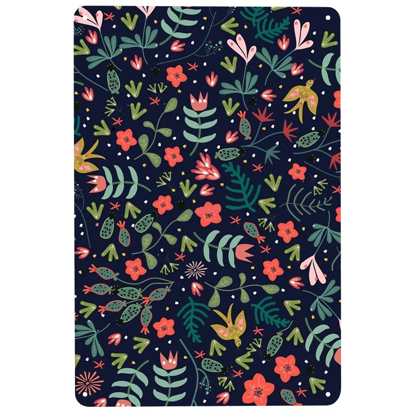 

Flying Around in Garden printed Metal Signs Retro Tin Signs Funny Poster Decor for Bar Pub Club Decoration for Living Room Home