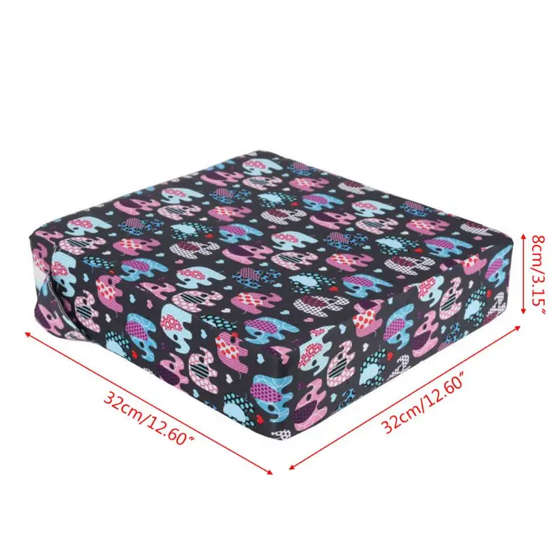 

Children Seat Increased Pad Soft Baby Kids Dining Cushion Cartoon Print Adjustable Removable Chair Booster Mat