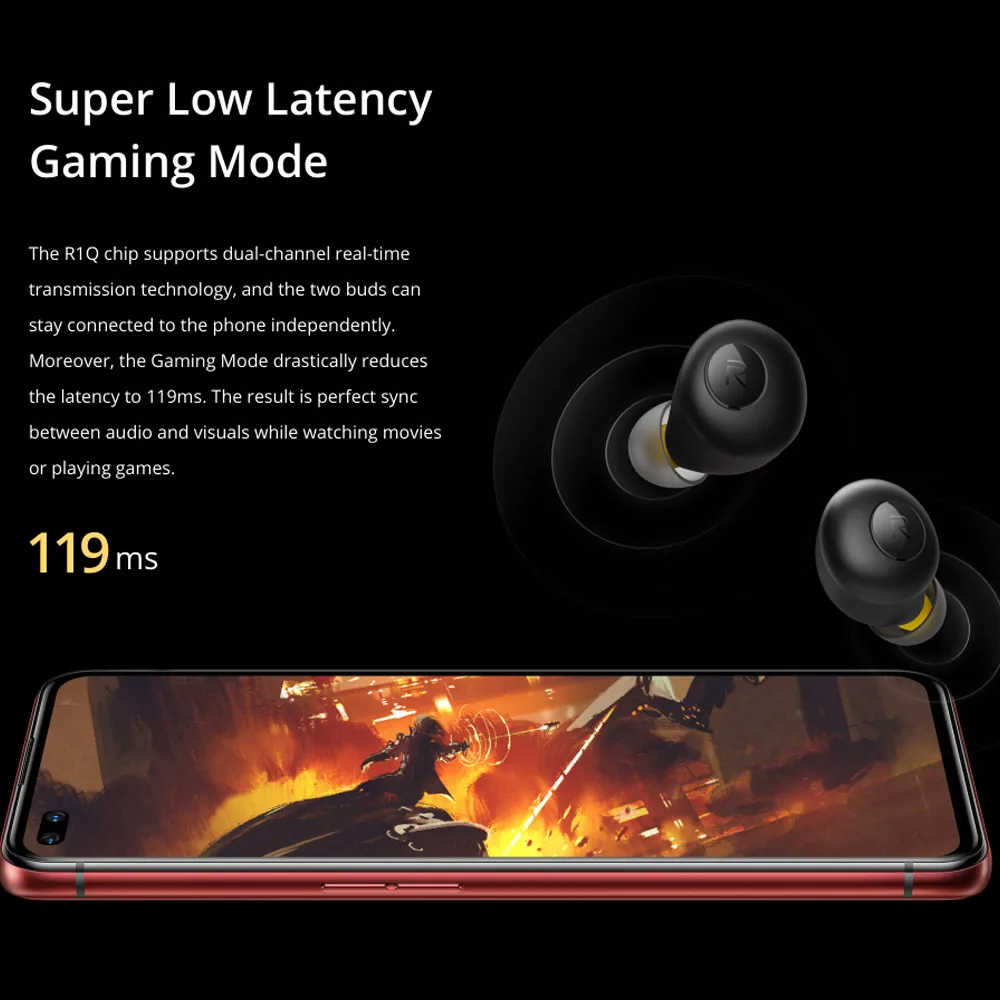 realme buds q tws ture wireless bluetooth earphones smart touch control waterproof headsets ultra light 3 6g earbuds with mic free global shipping