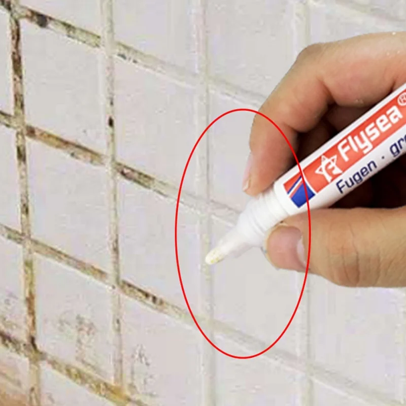 Плитка белый знак ручка зазоры ремонт Refill Grout Refresher душ ванная комната чистящее