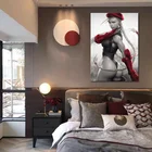 Постер для видеоигр, белая картина с изображением Камми с поднятыми ягодицами, черная белая картина для привлекательной девушки, истребитель, картина на стену для гостиной