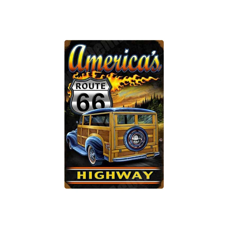 Новый мексиканский Route 66 винтажные металлические жестяные знаки постер мать