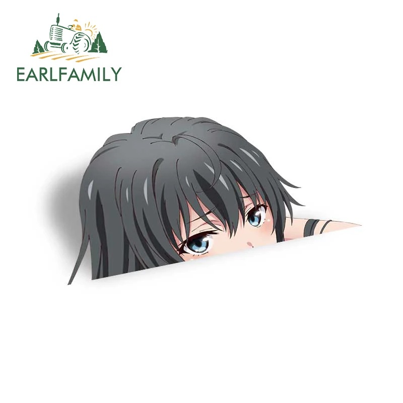 

EARLFAMILY 13 см x 7,2 см для Yukinoshita Yukino Peek наклейка на автомобиль s Campervan наклейка на мотоцикл лобовое стекло ноутбук аниме наклейка