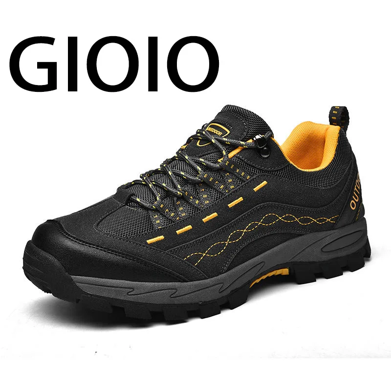 

2021 New Spring Autumn Sneakers Non-slip Outdoor Hiking Men Shoes Comfortable Male Casual shoes Breathable Mesh Boat shoes