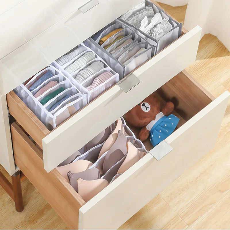 

3-piece Set Of Underwear, Bra, Socks, Storage Box, Wardrobe, Drawer, Divider, Multifunctional Household Organizer, Storage Bag