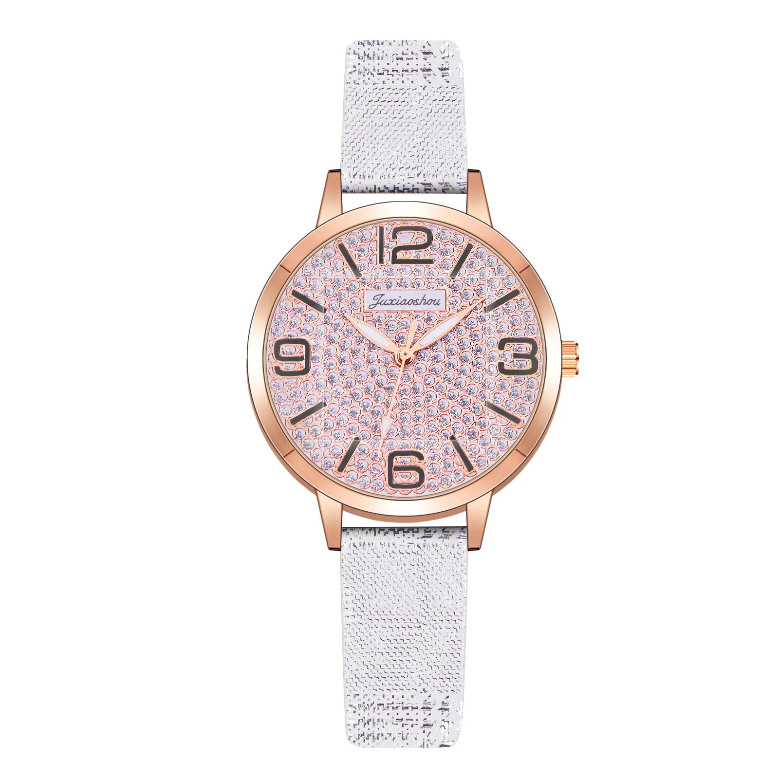 

Women Watches Luxury Ladies Fashion Watches Clocks Watches Leather Casual Dresses Wrist Crystal Jewe Rose Gold
