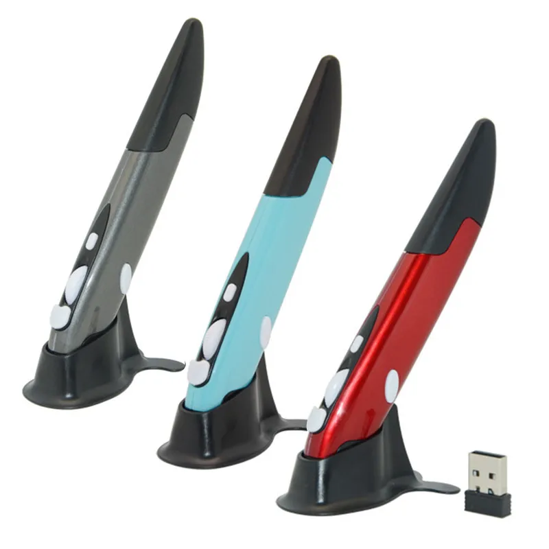 CHYI беспроводная мышь в форме ручки креативная 1600DPI USB оптическая Вертикальная