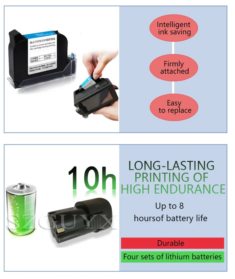 Светодиодный ручной струйный принтер с сенсорным экраном, Интеллектуальный USB Дата производства, упаковочная машина, номер партии