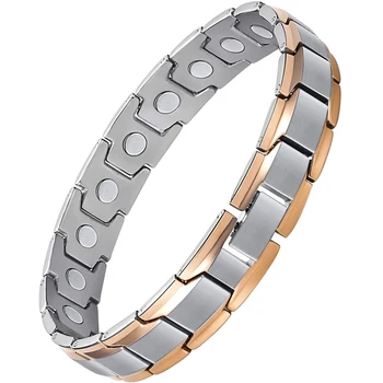 Elegant Titanium Magnetic Therapy Bracelet for Arthritis Pain Relief  Lose Weight Improve Blood Circulation Health Care