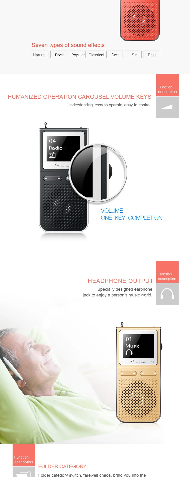 IQQ Hifi Mp3 плеер с Lound говорить и 8 Гб может играть 100 часов Встроенный fm радио Поддержка расширить до 128 Портативный плеер