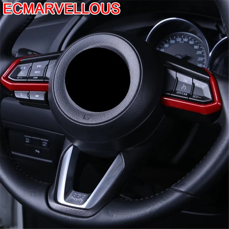 

Pegatina Coche Adesivi Auto Sticker Car Accessories Interior Decoration Steering Wheel FOR Mazda 6 Atenza 3 Axela CX-3 CX-5