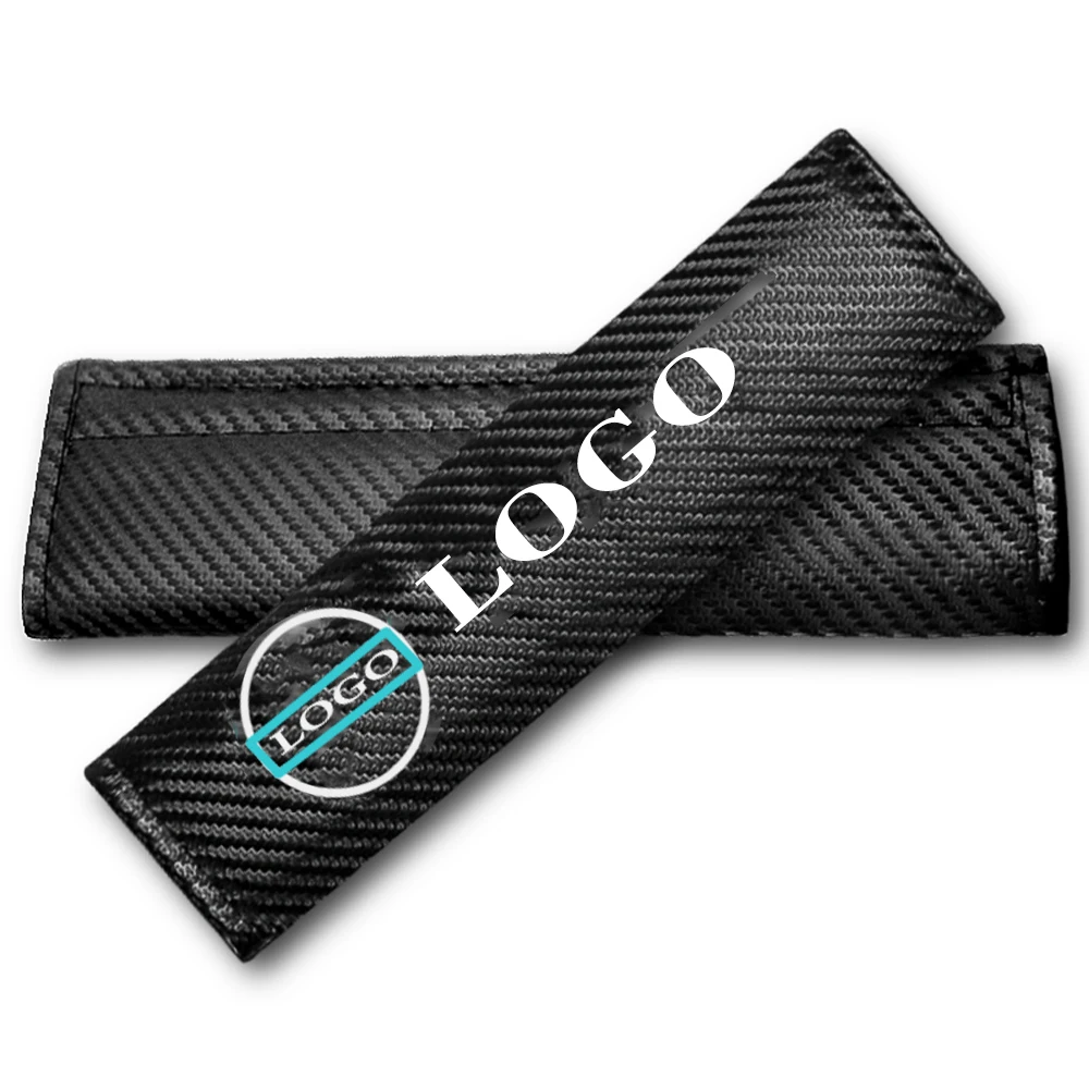 

2 Pcs Car Seatbelt Case Auto Logo For Volvo S40 S60 S80 XC 90 70 V50 C30 Seat Belt Cover Protector Cushion Styling Accessories