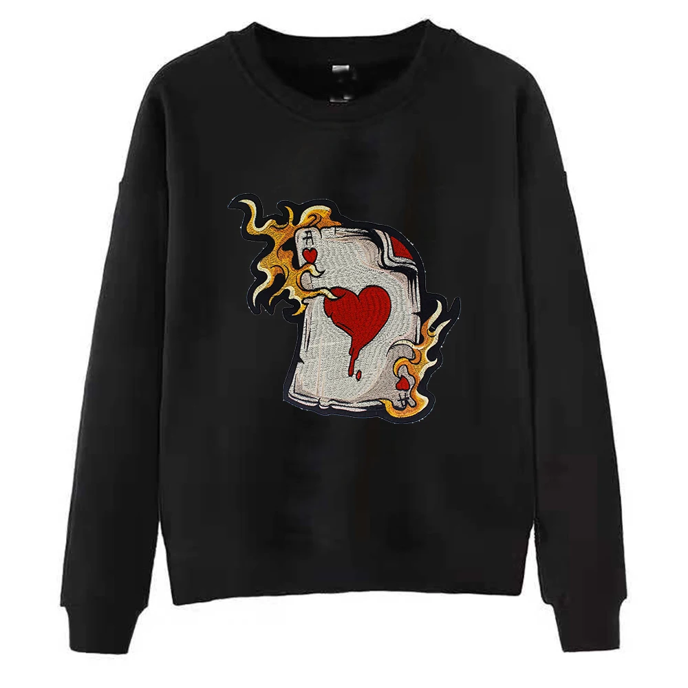 Покер узор дизайн наклейки на стену с нашивкой сердце одежда значок джинсовый