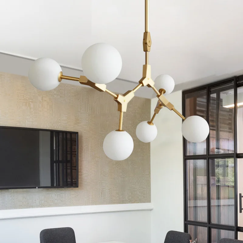 Подвесные светильники Magic Bean подвесные с золотыми железными ветвями Светильники