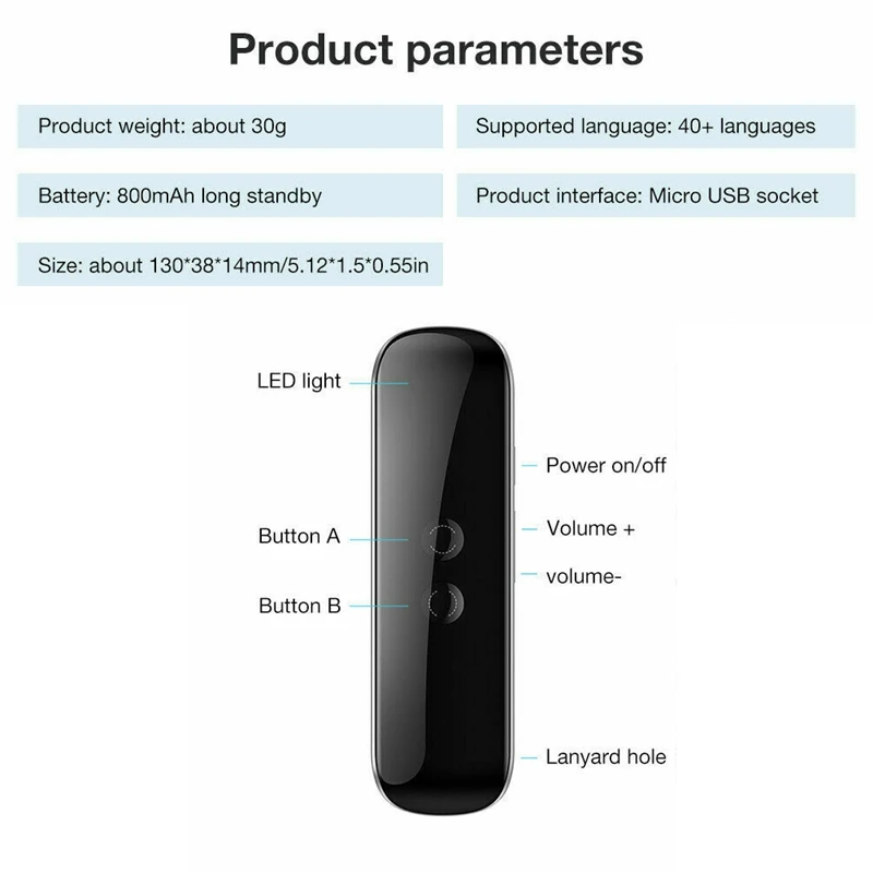 3 в 1 умный голосовой переводчик устройство электронный