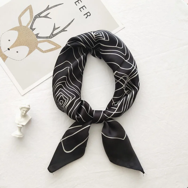 Модный женский шарф роскошный брендовый хиджаб в полоску с принтом шаль из