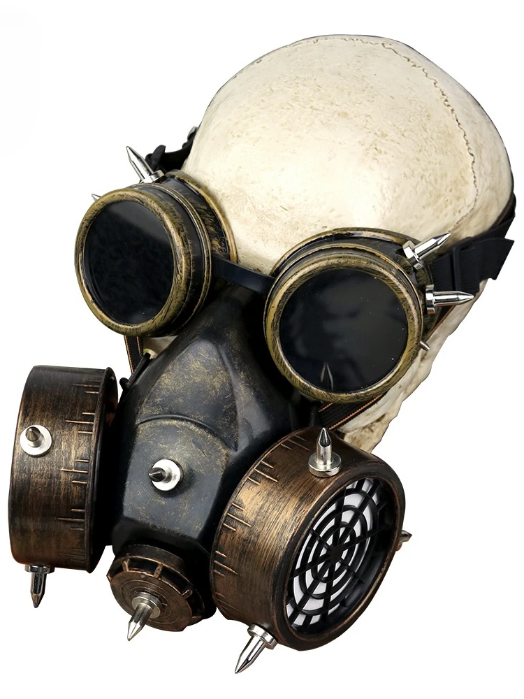 

Cross-border new European and American steampunk Halloween Cosplay decorative props willow nail mask