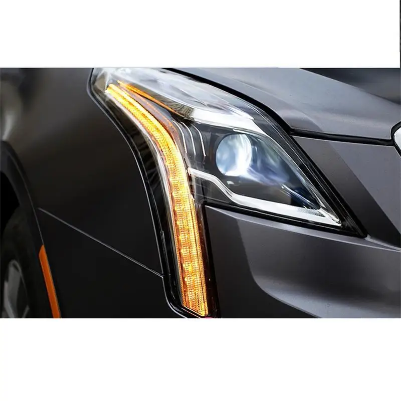Drl авто автомобили дневные светодиодные ходовые боковые поворотники автомобиля освещение фары передние противотуманные фары 16 17 18 для Cadillac XT5