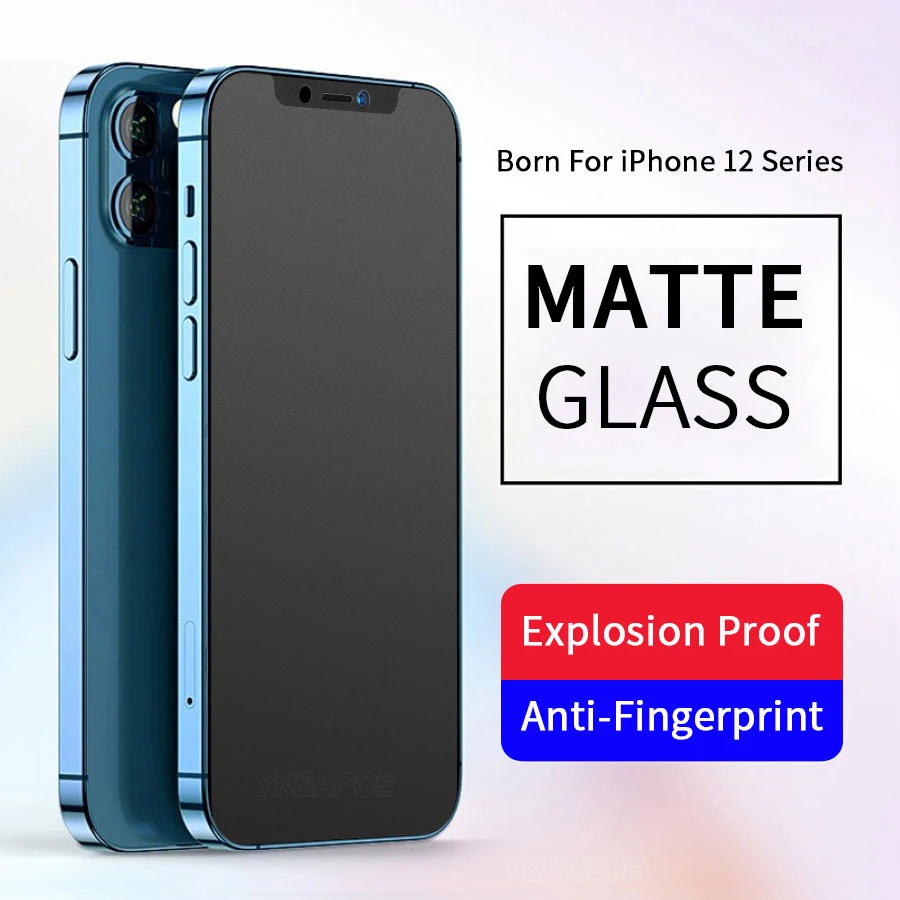 2 шт. матовая защитная пленка для iPhone12 mini 11 X Xs Max XR Pro 9H 2.5D|Защитные стёкла и плёнки