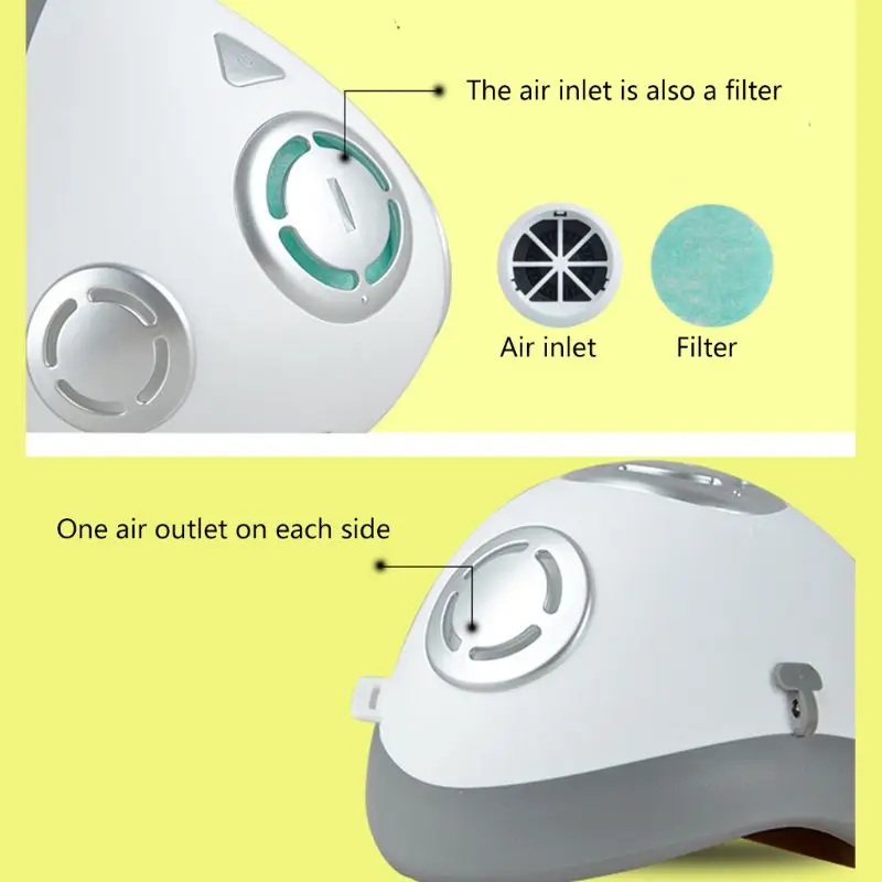 

Outdoor Riding Unisex Electric Smart Mask Smart Electric Face Dust Mask Air Purifying Mask Respirator Reusable Cycling Mask