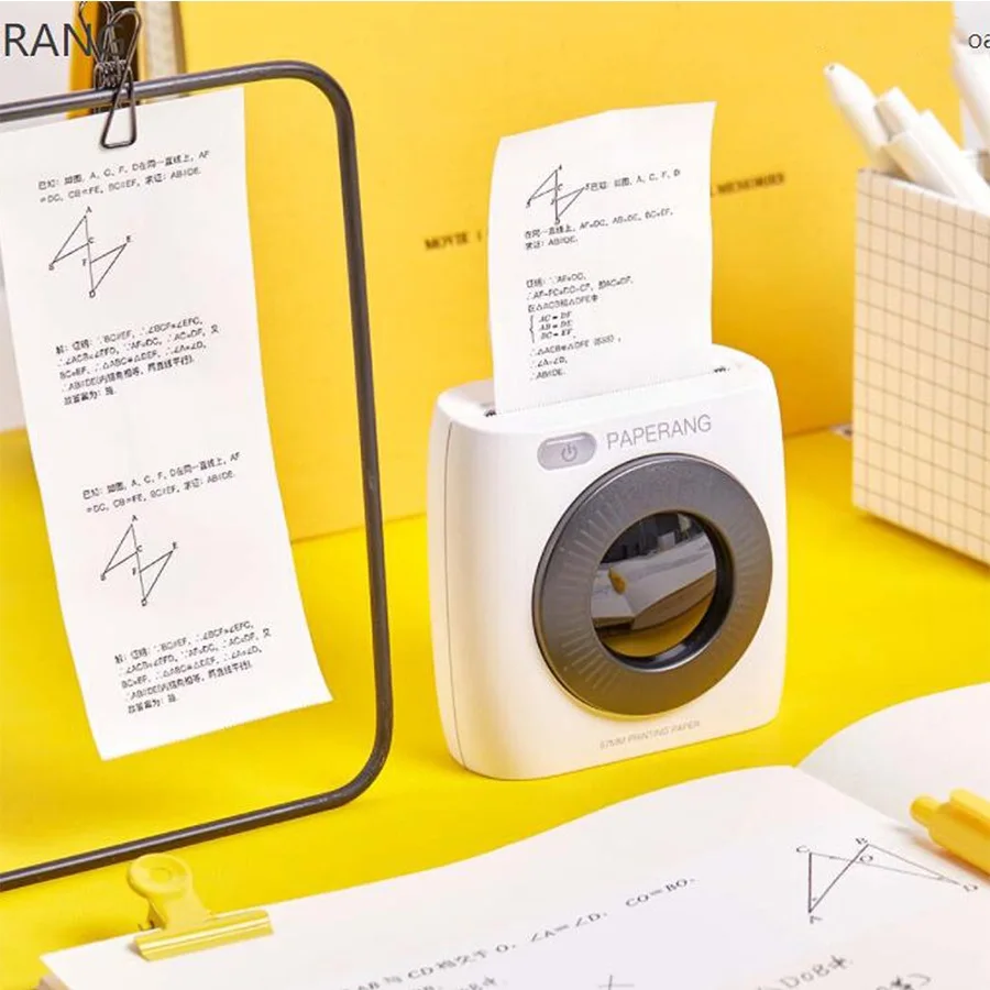 PAPERANG P2 карман фото мини Bluetooth Портативный Термальность принтер Android изображение