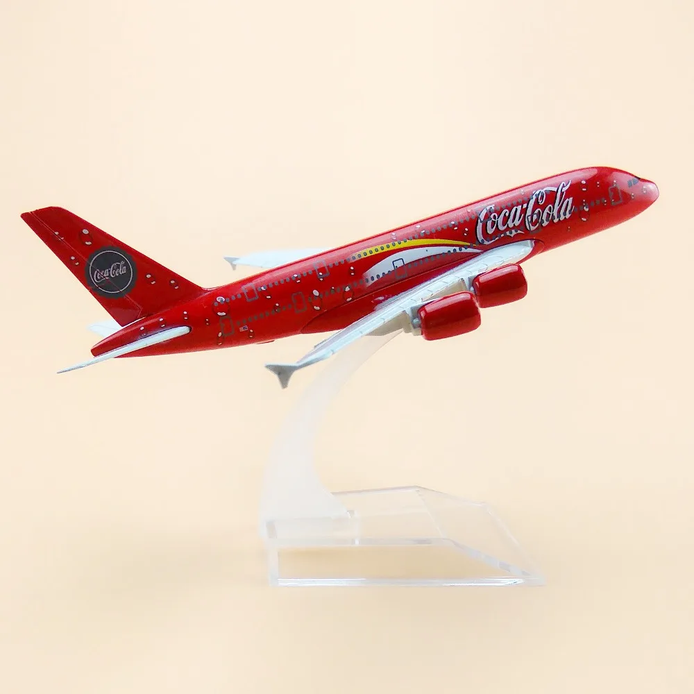 Металлический самолет 16 см модель самолета airairbus 380 A380 со стойкой в подарок|gift|gift