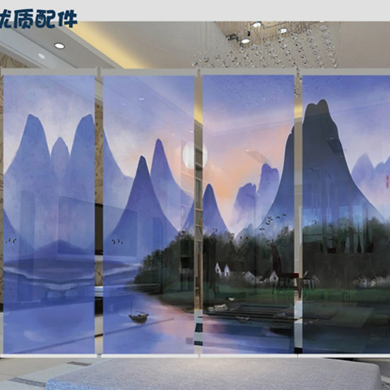 Новые китайские роликовые жалюзи для гостиной подвесной экран перегородка