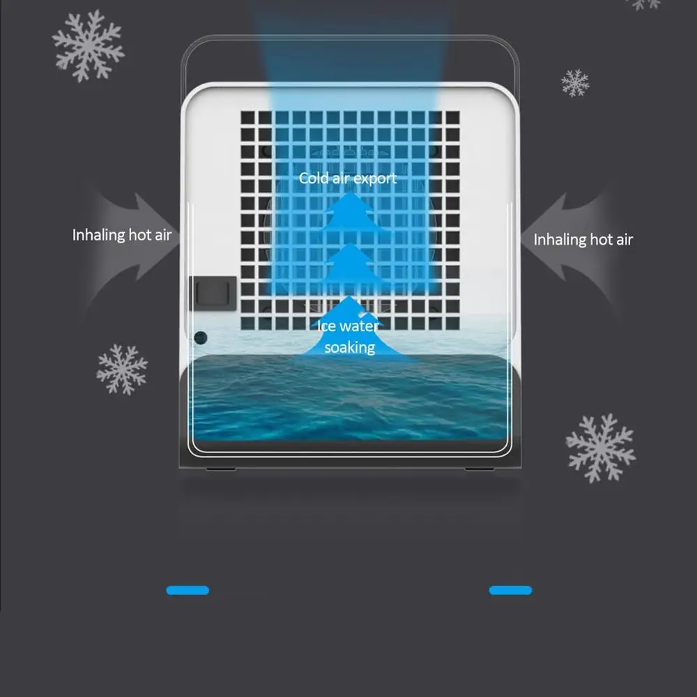 USB мини портативный кондиционер увлажнитель воздуха очиститель настольный
