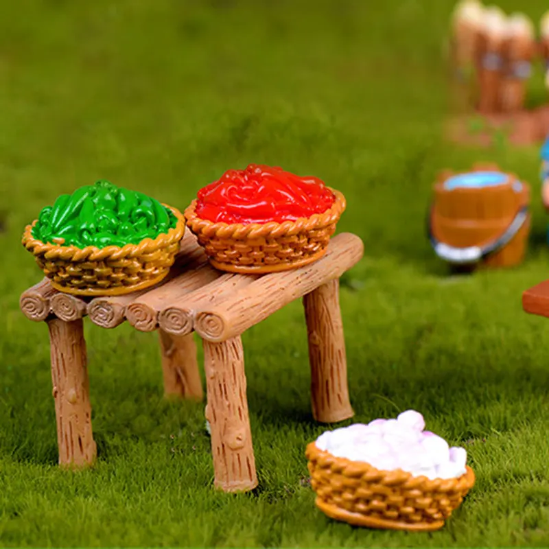 В пасторальном стиле микро Ландшафтные аксессуары чаша для вина банку стог сена