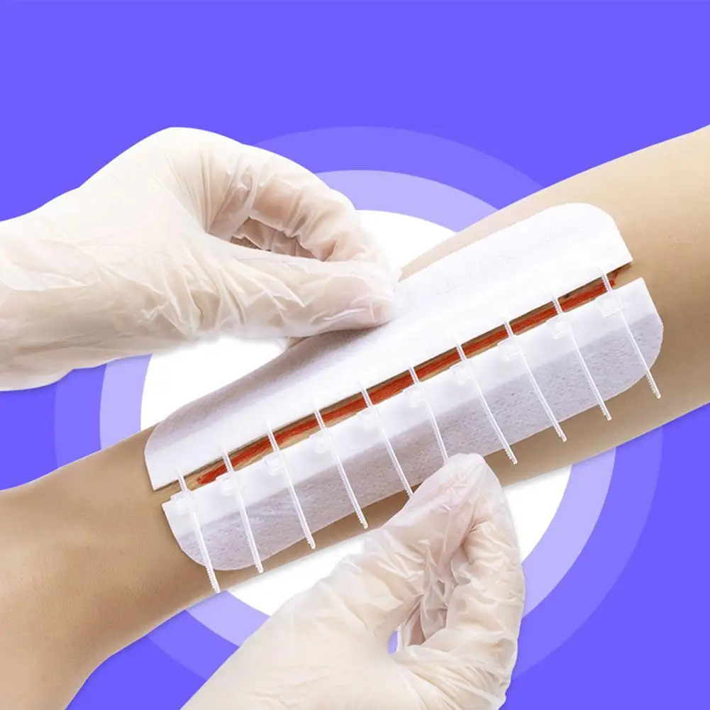 

Zipper Band-aid Painless Wound Closure Device Without Reducer Band Zip Suture-free Dressing Needles Wound Aid Patch Suture P1T5