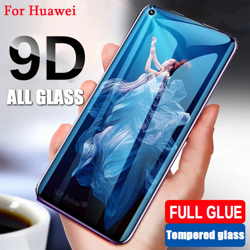 9D закаленное стекло с полным клеем для Huawei Honor 20 10i 10 9 Lite Защита экрана P20 Pro P30