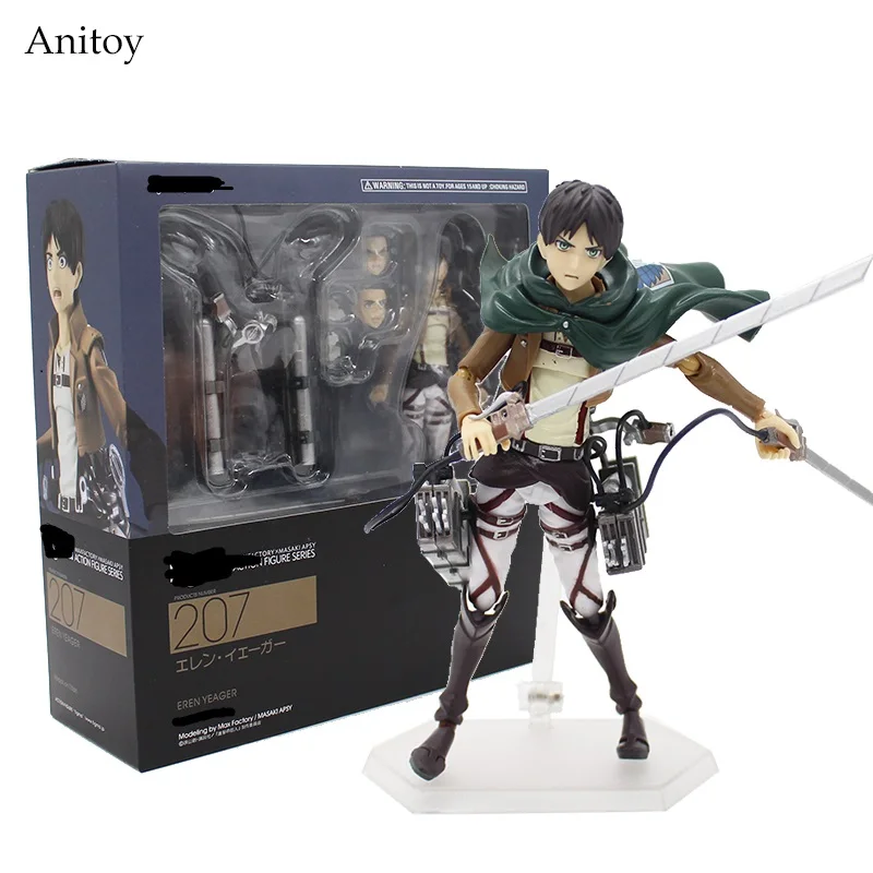 207 Атака на Титанов Eren Jaeger 207 Mikasa Ackerman 203 213 Mikasa Ackerman фигурка коллекционная игрушка 14 см - Цвет: 207
